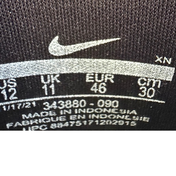 Nike Benassi JDI Black White Mens Slide Sandals Size 12 EUC - Picture 6 of 6